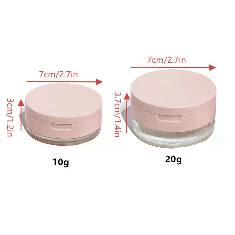 Scatola portatile vuota per soffio a cuscino d'aria con specchio per soffio di polvere Contenitore per trucco in rete elastica grande o piccola per polvere sciolta
