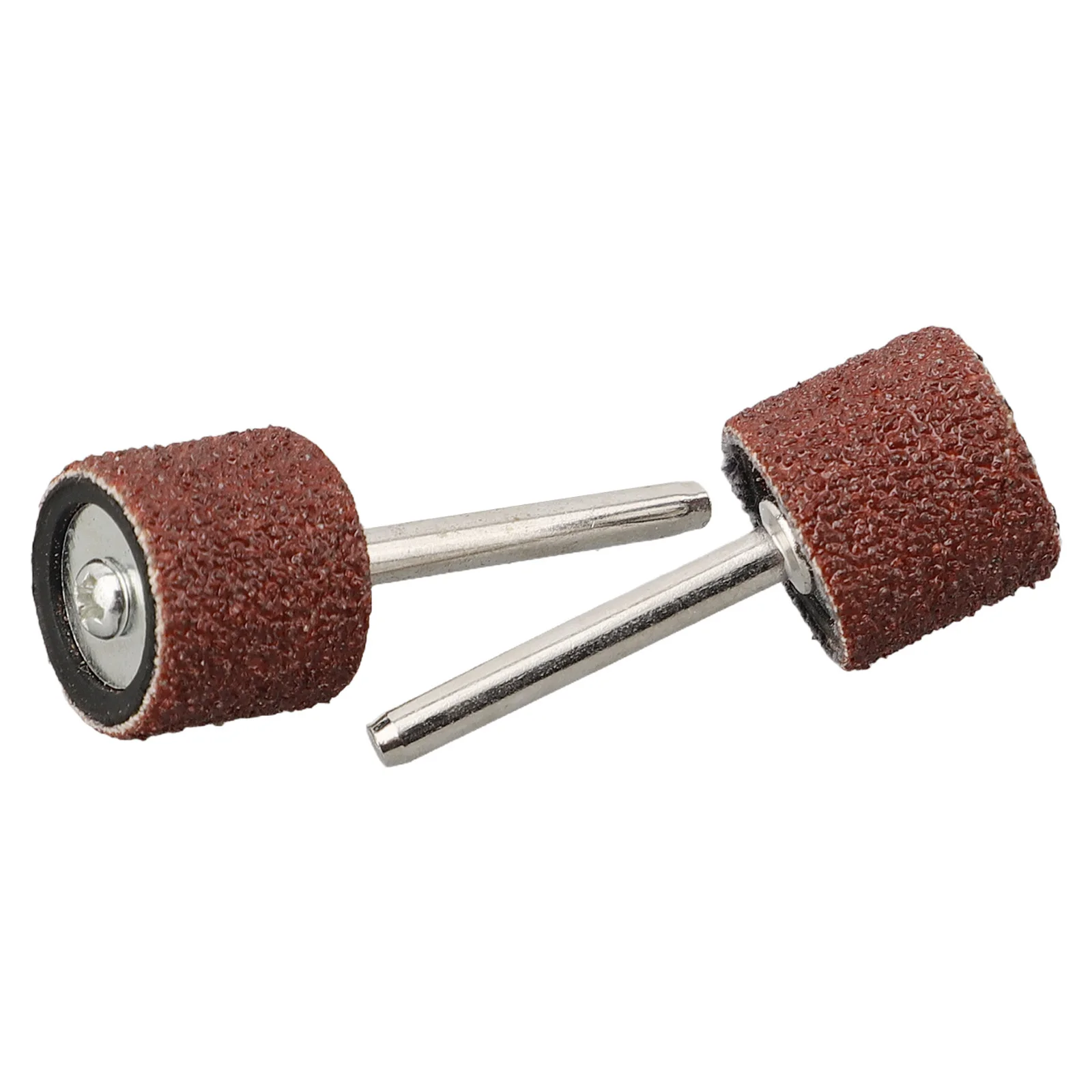 25Pcs/set Sanding Drum Ring With Rod Abrasive Rotary Grinding Head 40-320# For Metal Wood Sculpture Nail Polishing Grinding