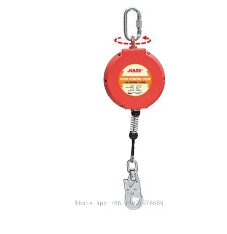 Выдвижной безопасный самовытягивающийся спасательный ограничитель падения 10 м 15 м защита от падения трос защита от падения