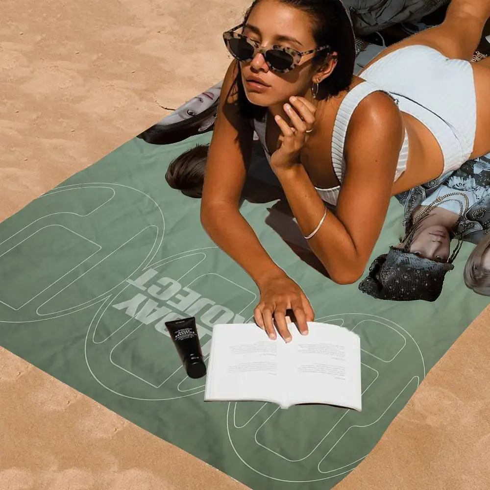 Kpop Hot A-ALLDAY P-PROJECT Big Microfiber Beach Towels Quick Dry Towel Sand Beach Towels Pool Towel for Travel Swim Pool Yoga