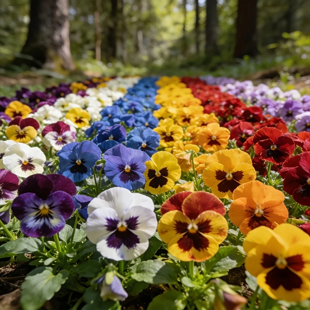 36-Piece Set of 6 Colors of Pansies, 6 Flowers of Each Color, Detachable and Resilient Bouquets, Suitable for Home Decor, Artificial Flowers, Silk Flowers, Green Plants, Outdoor Decorations, and Various Holiday Event Decorations