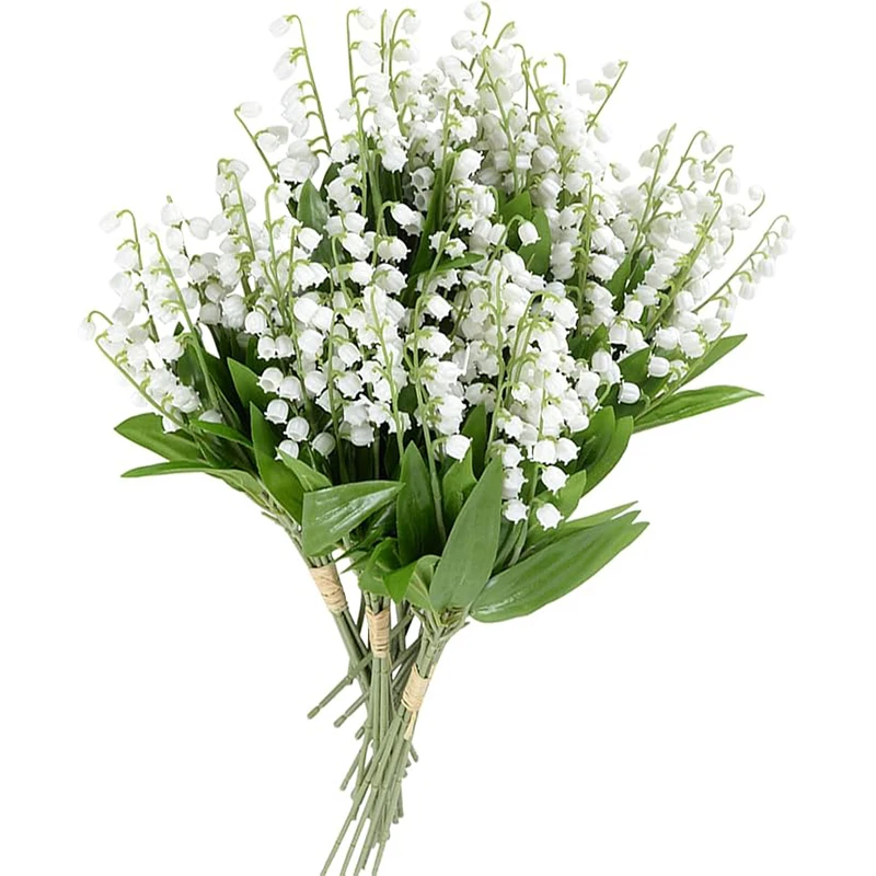 Ramo de flores artificiales blancas de 36cm, 5/10/20 piezas, para decoración del hogar, jardín, decoración de boda, florero de mesa de flores falsas, accesorios DIY
