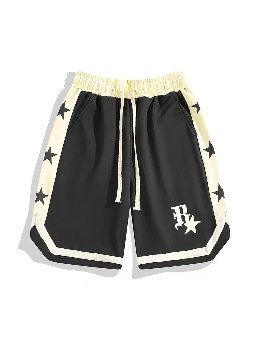 Shorts Men's Summer Thin Vintage Vintage Over Knee Loose Casual Sports Basketball Split Pants