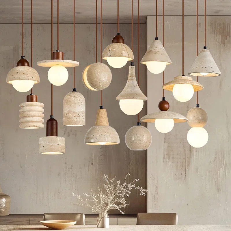2026-led-natural-yellow-travertine-pendant-light-bedside-bedroom-corridor-stairs-dining-room-indoor-stone-decoration-lighting