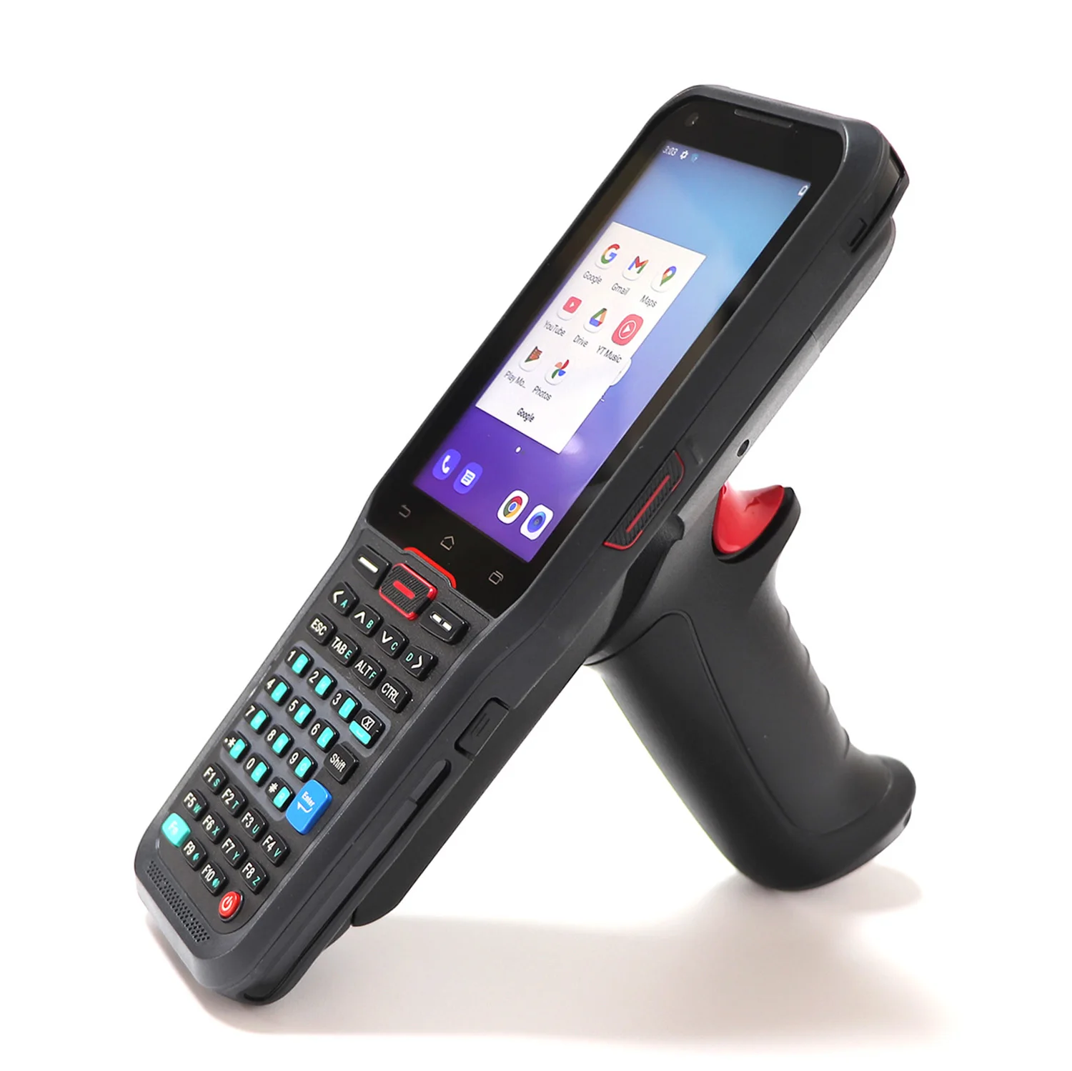 Android 10 Handheld Terminal Rugged PDA with Pistol 2D QR Code Barcode Honeywell Scanner Data Collector NFC 4G 64G for Inventory