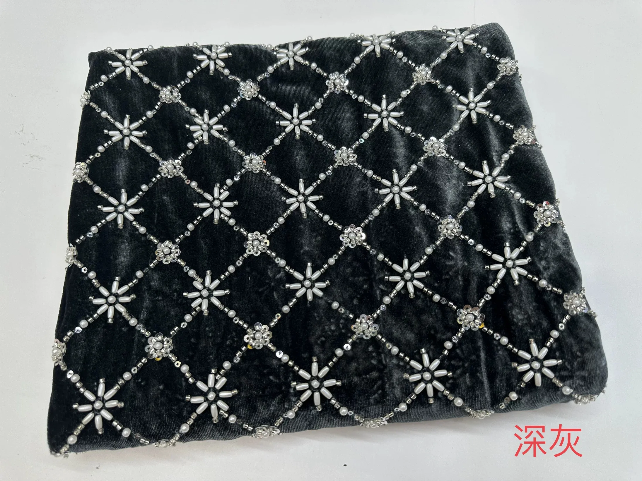 1yard Velvet rice bead nail be - Embroidery Beads recension och pris