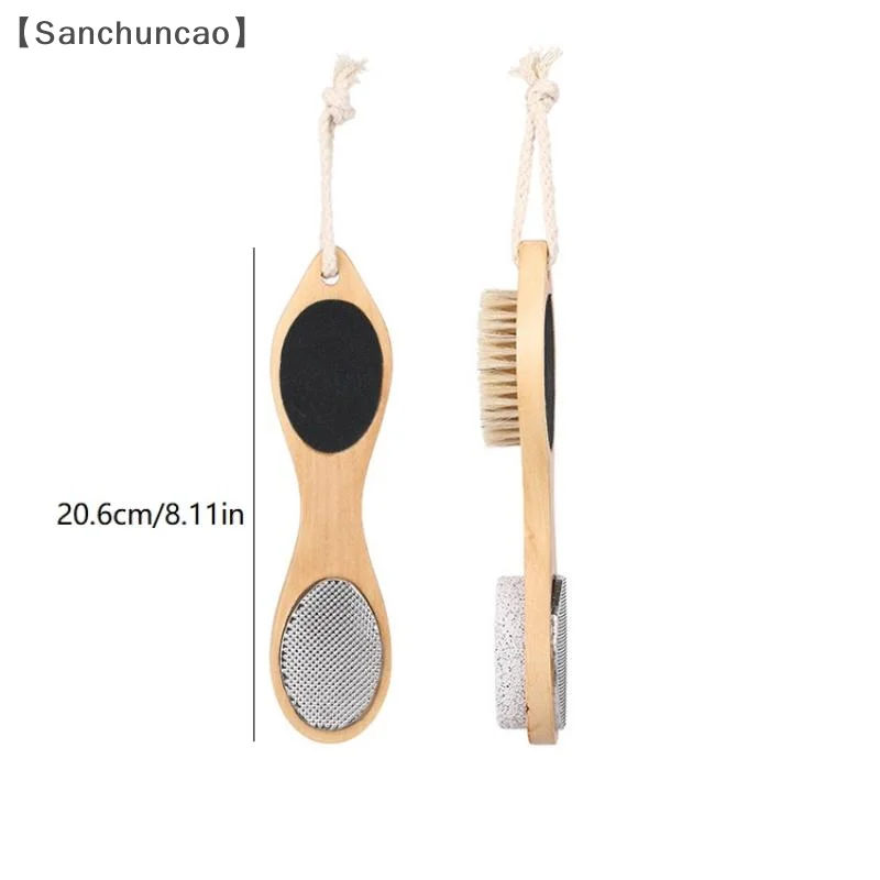 〔산〕1/2개입 4-in-1 발 각질 제거기 발 관리 도구 발 각질 제거 브러쉬 큐티클 네일 관리