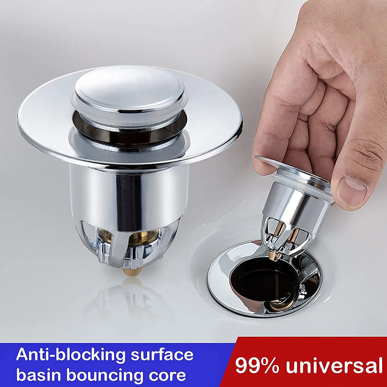 Bathroom Sink Stopper Anti Clogging Strainer Plug Converter Sink Drain Plug