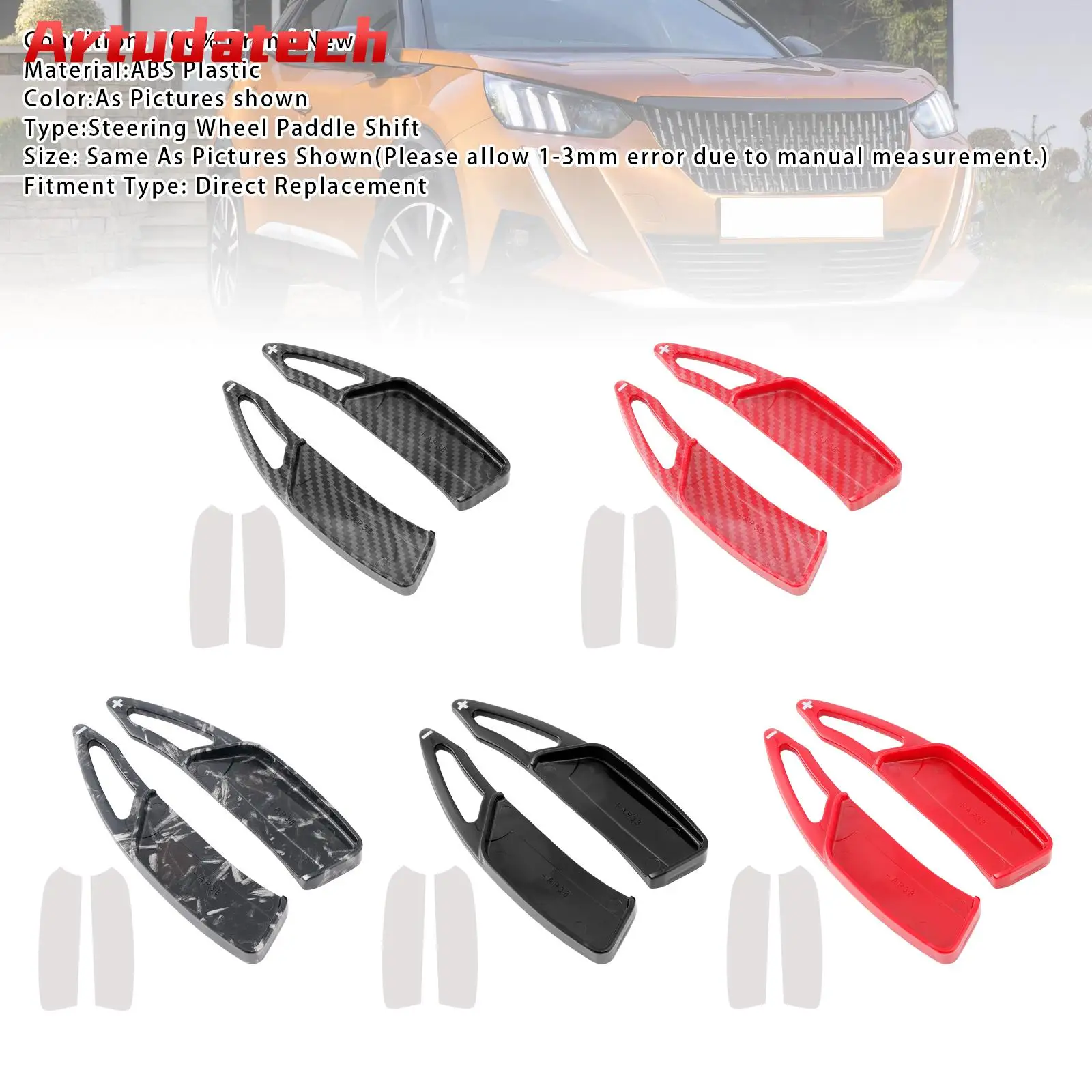 

Artudatech Steering Wheel Paddle Shifter Extension For Peugeot 17-23 Car Accessories
