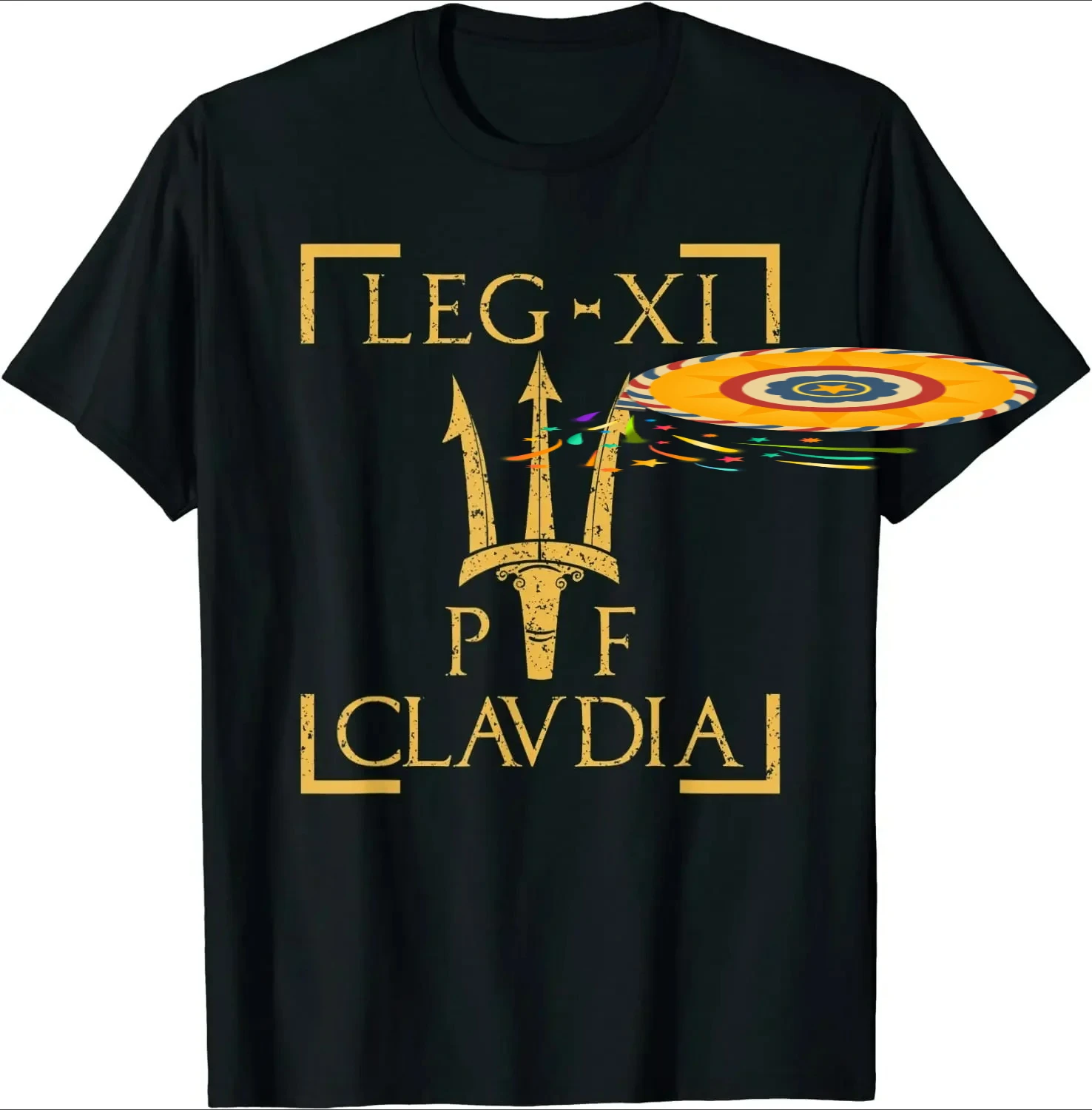 Legio XI Claudia Pia Fedelis Neptune Trident Roman Legion T Shirt New 100% Cotton Short Sleeve O-Neck T-shirt Casual Mens Top