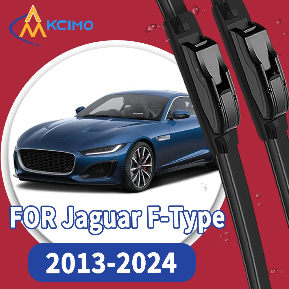 

High Quality 2pcs Windscreen Black Car Rain Brush Front Windshield Auto Wipers Perfect Fit for Jaguar F-Type X152 2013-2024
