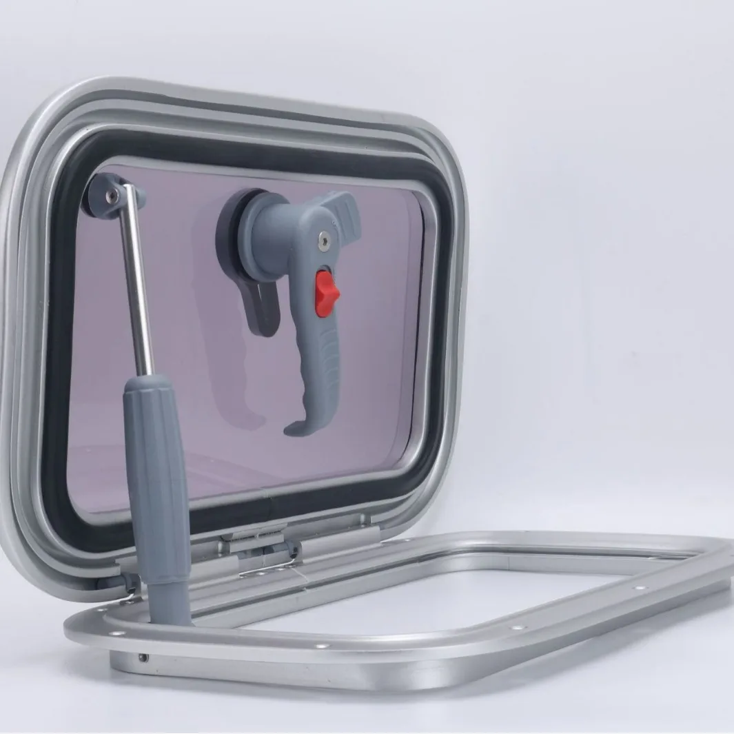 Aluminum Alloy Marine Porthole Opening Type Window for Boat RV Yacht Waterproof Tempered Glass