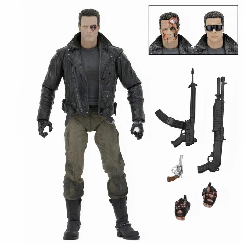 

Terminator Figure NECA The Terminator Schwarzenegger Judgment Day T-800 Arnold Action Figure Model Doll Christmas Gift