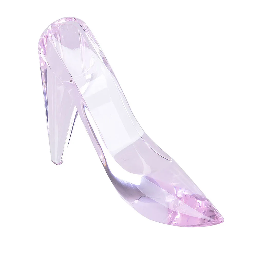 

Cinderella Glass Slipper Crystal High Heels Shoes Figurine Ornaments for Girls Coming-of-Age Ceremony Gift Birthday Party Decor