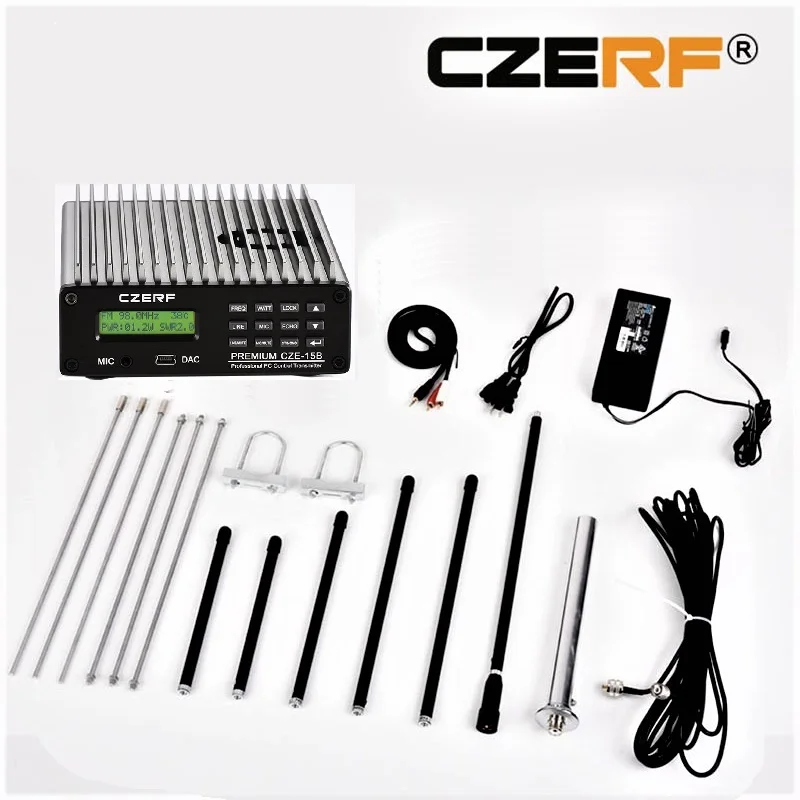 

CZE-15B 15Watt Stereo PLL Professiional Drive in Cinema FM Transmitter 15W