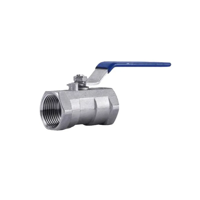 304 Stainless Steel One Piece Internal Thread Ball Valve Full Port Design for Liquid Steam Pipeline Manual Switch Control