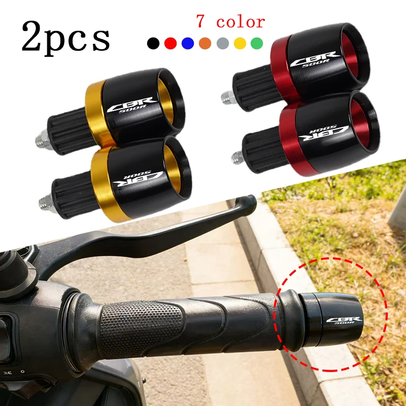 

Motorcycle Hand Grips Handle Bar End Cap For HONDA CBR500R CBR500 R CBR 500R CBR 500 R 2013-2025 Accessories CNC