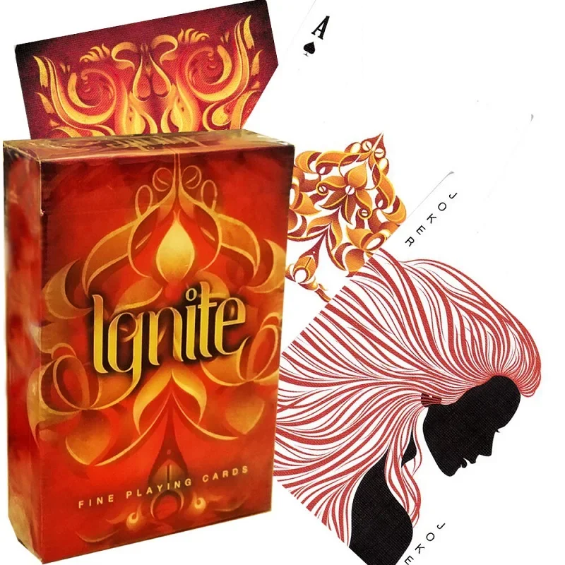 

Ellusionist Ignite Deck Burning Playing Cards Fire Poker Magic Card Games Magic Tricks Props for Professional Magician