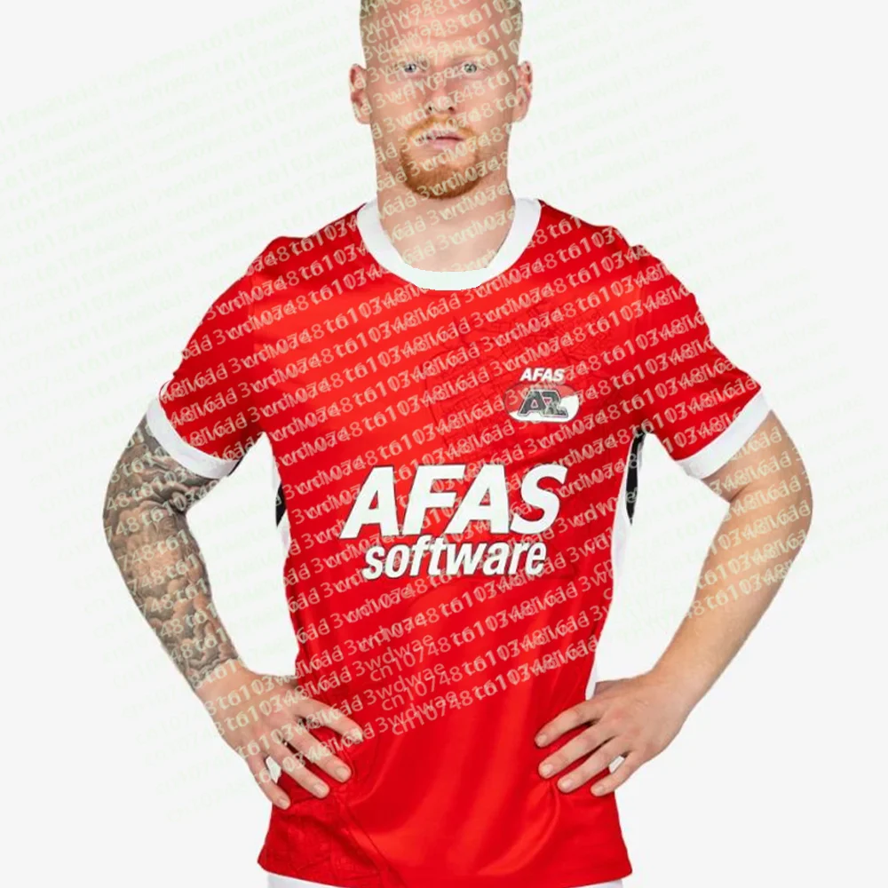 Nieuwe Aanwinst AZ Alkmaar 2026 Nederland Voetbalshirt 3D Geprint Heren T-Shirt Kinderen Voetbal Sport Voor Familie Jongens Fans Voetbalshirts