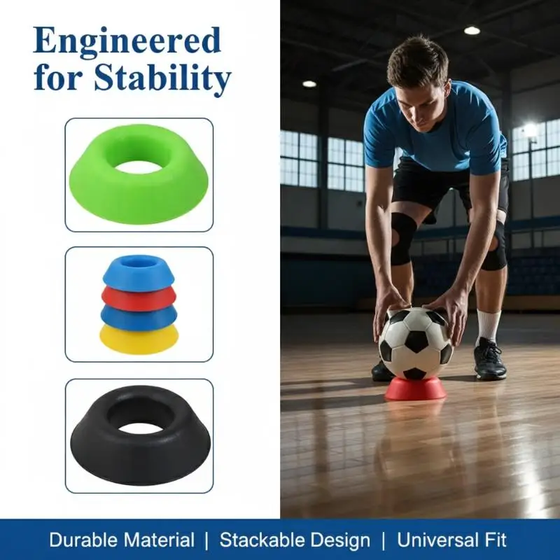 

1/5Pcs Heavy Duty Plastic Sphere Display Rack Versatile Ball Holder For Basketball Football Volleyball Bowling Soccer Sports