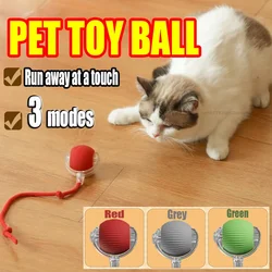 Cat Interactive Ball Toys Automatic Rolling Ball Faux Tail Rechargeable Pet Electric Toy Dog Cat Training Imitate Mouse