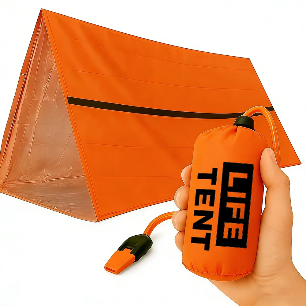 2 Person Emergency Tent Casa De Waterproof Camping Travel Pergola Family Campaign House Tourist Tents Cool Gear Equipment Coat