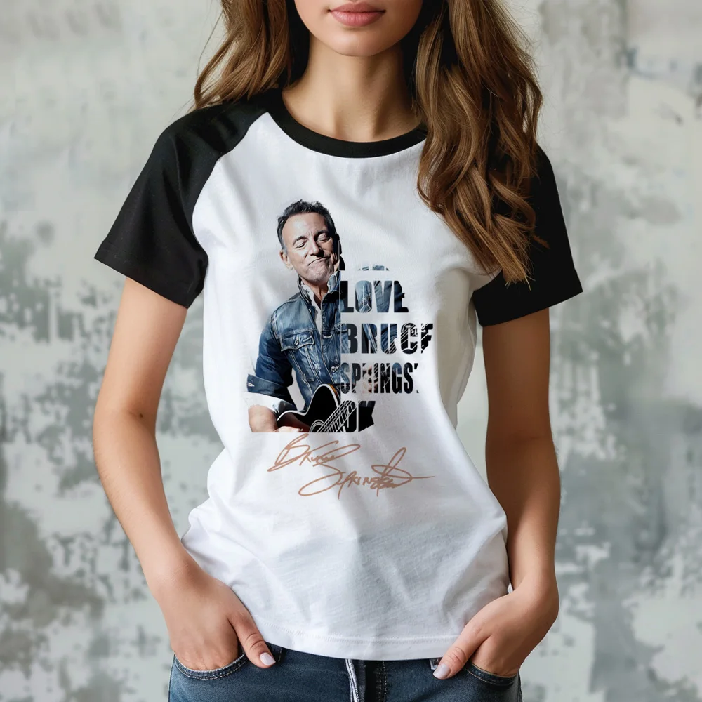 Bruce Springsteen Tee women graphic designer harajuku t-shirts girl designer anime clothing