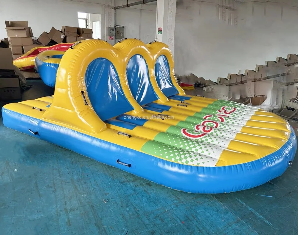 Airo Factory Direct Sale 6 Riders Band Wagon Inflatable Towable Sofa Towing Boat for Water Sport