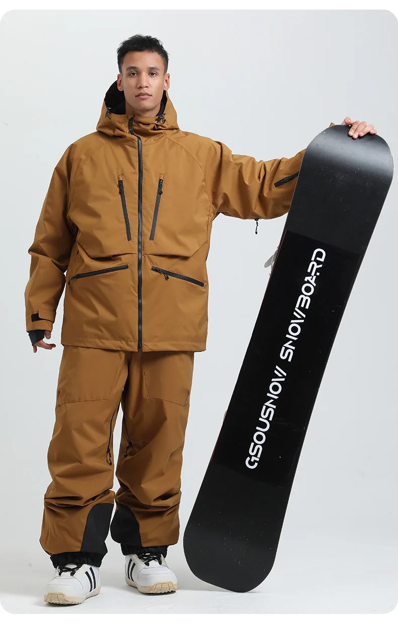 Neue Skijacke für Paare Outdoor-Snowboard-Kostüm Erwachsenen-Winterkleidung Alpinsport Wasserdichte Winddichte Ski-Hoodie-Mäntel – Detail 6