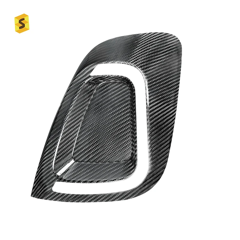 Shasha Carbon Fiber Real Exterior Accessories Rear Taillight Eyebrow Frame Trim Decoration Protection For Fiat Abarth 595