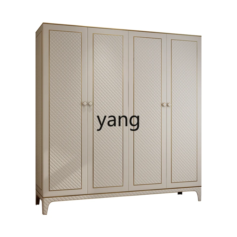 

Lmm Italian light luxury wardrobe home post-modern Nordic style four-door two-door wardrobe