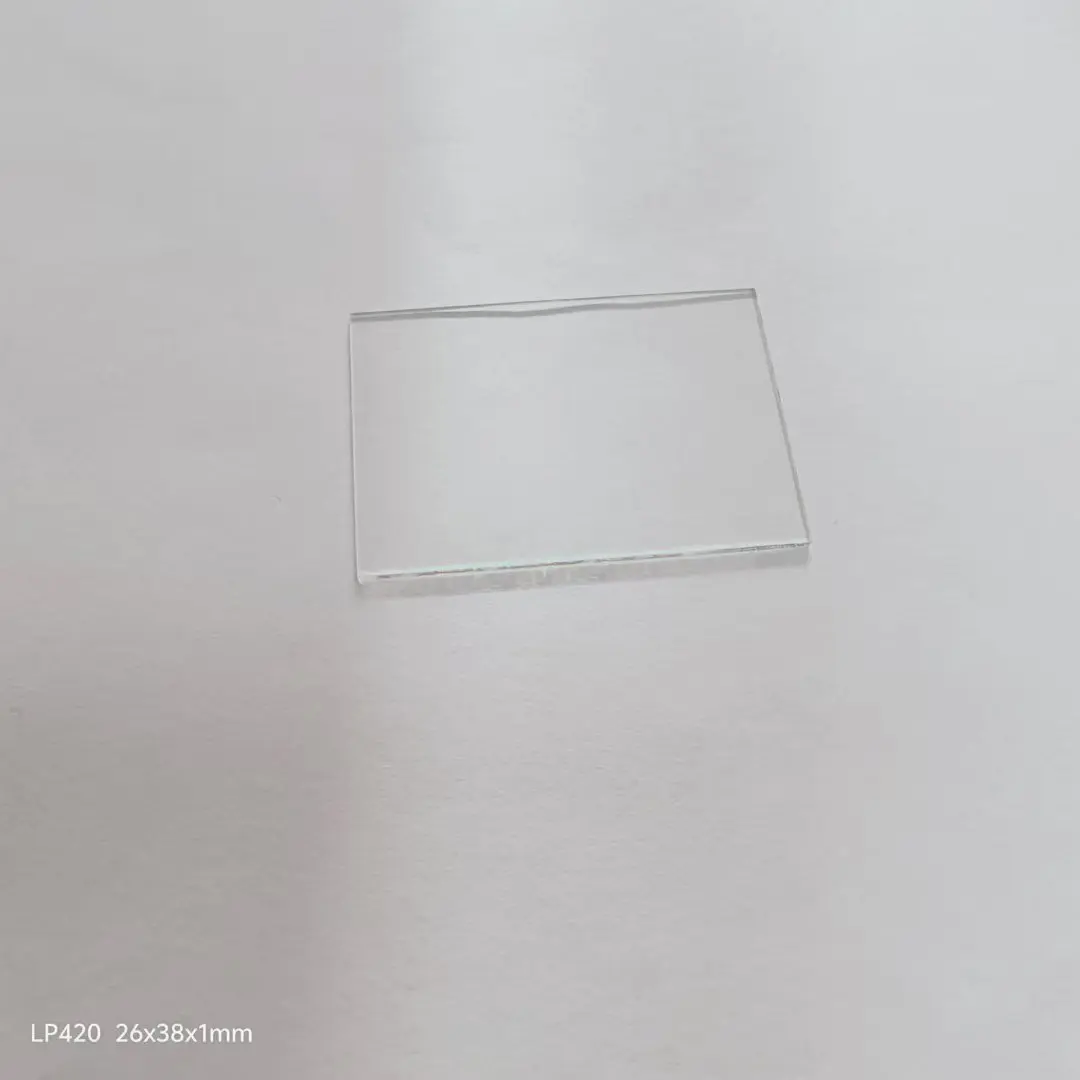 Size 26x38x1mm 420nm Long Band Pass Filter Glass LP420