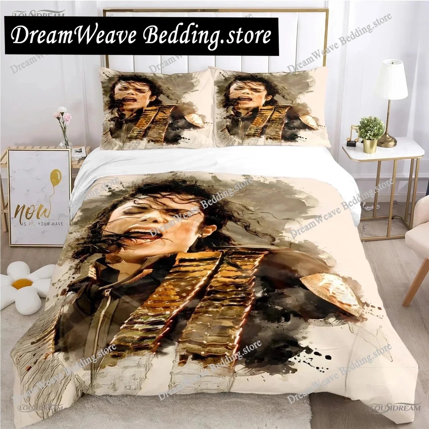 3D Print Michael J-Jackson Bedding Set Bedroom Soft Modern Bedspreads Comefortable Kids Duvet Cover Quilt Cover And Pillowcase