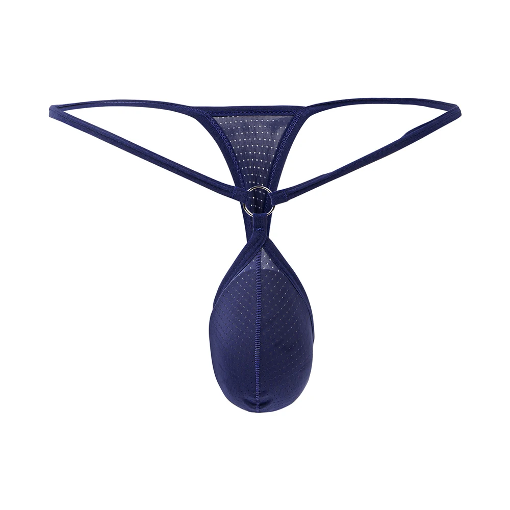 1pc Mutandine da uomo sexy Elastico a vita bassa G-string Slip Intimo Mesh traspirante T-Back Perizoma Mutande
