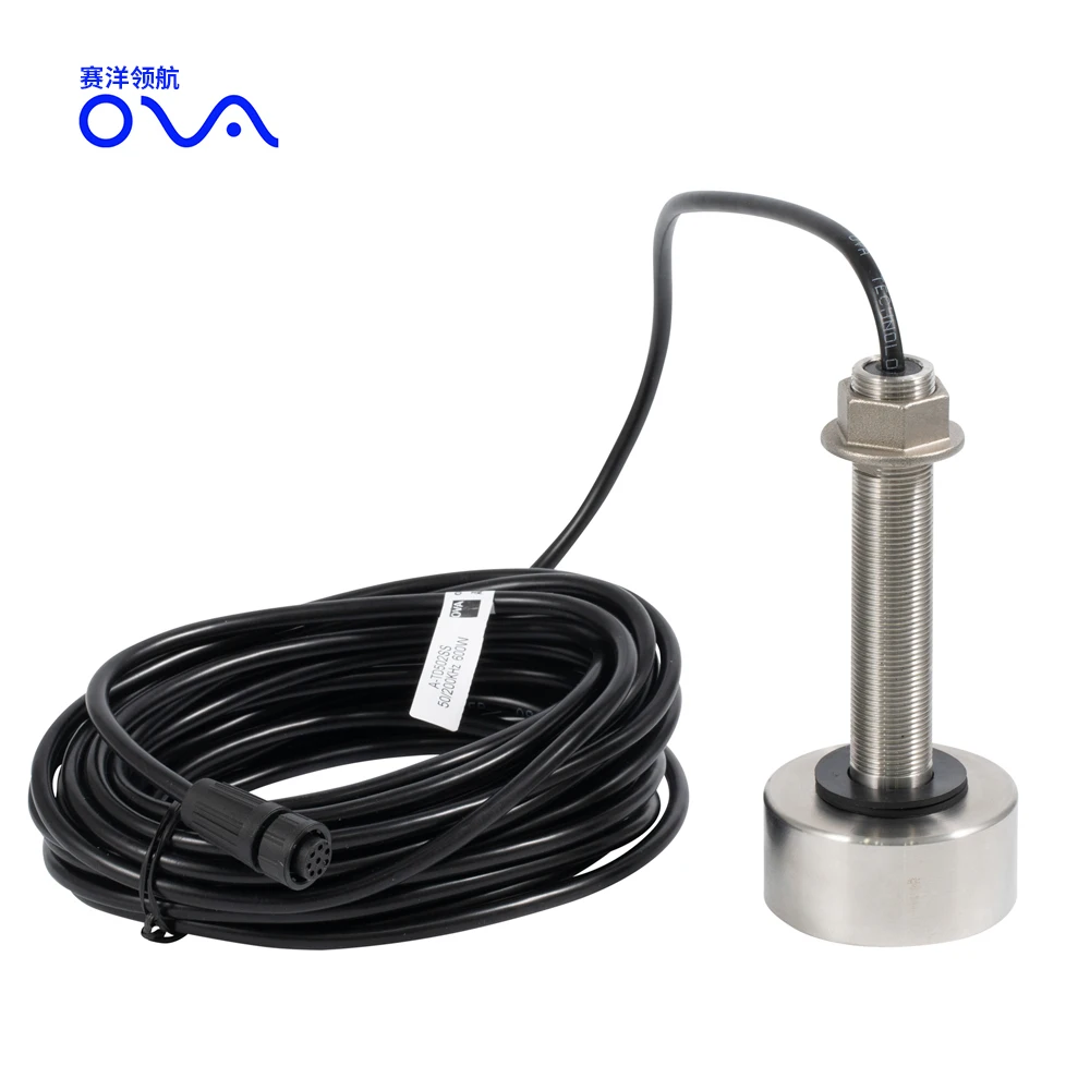 Marine Supplies High-Performance Boat Sonar Depth Finder Sensor Transducer Waterproof for Sea Water Use
