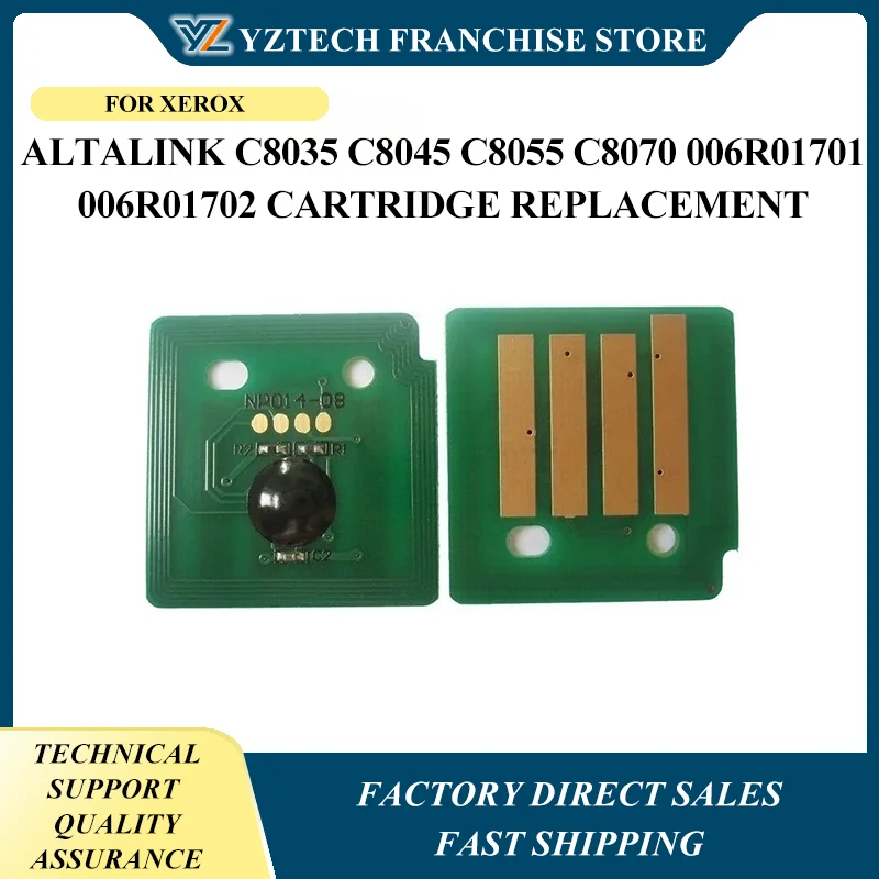 

20 шт. C8030 чип тонера 006R01703 006R01697 для Xerox AltaLink C8035 C8045 C8055 C8070 006R01701 006R01702 Замена картриджа