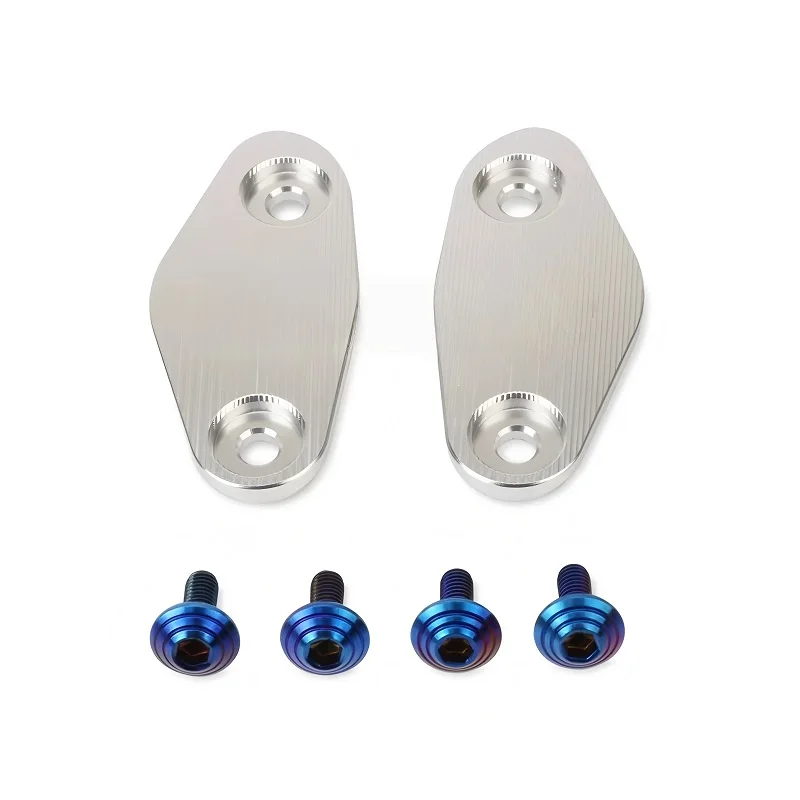 اكسسوارات الدراجات النارية مرايا الرؤية الخلفية مقعد غطاء الزخرفية مرآة قاعدة ل 675SR 675SRR 675SR-R 675 SR SRR #6