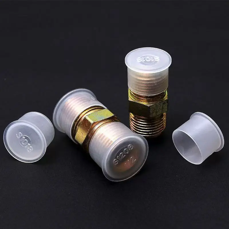 T Type Plastic PE White Translucent Vacuum Flange Plastic Cap Protective Cover  Circular Dust Adapter Sleeve Oil Pipe Joint