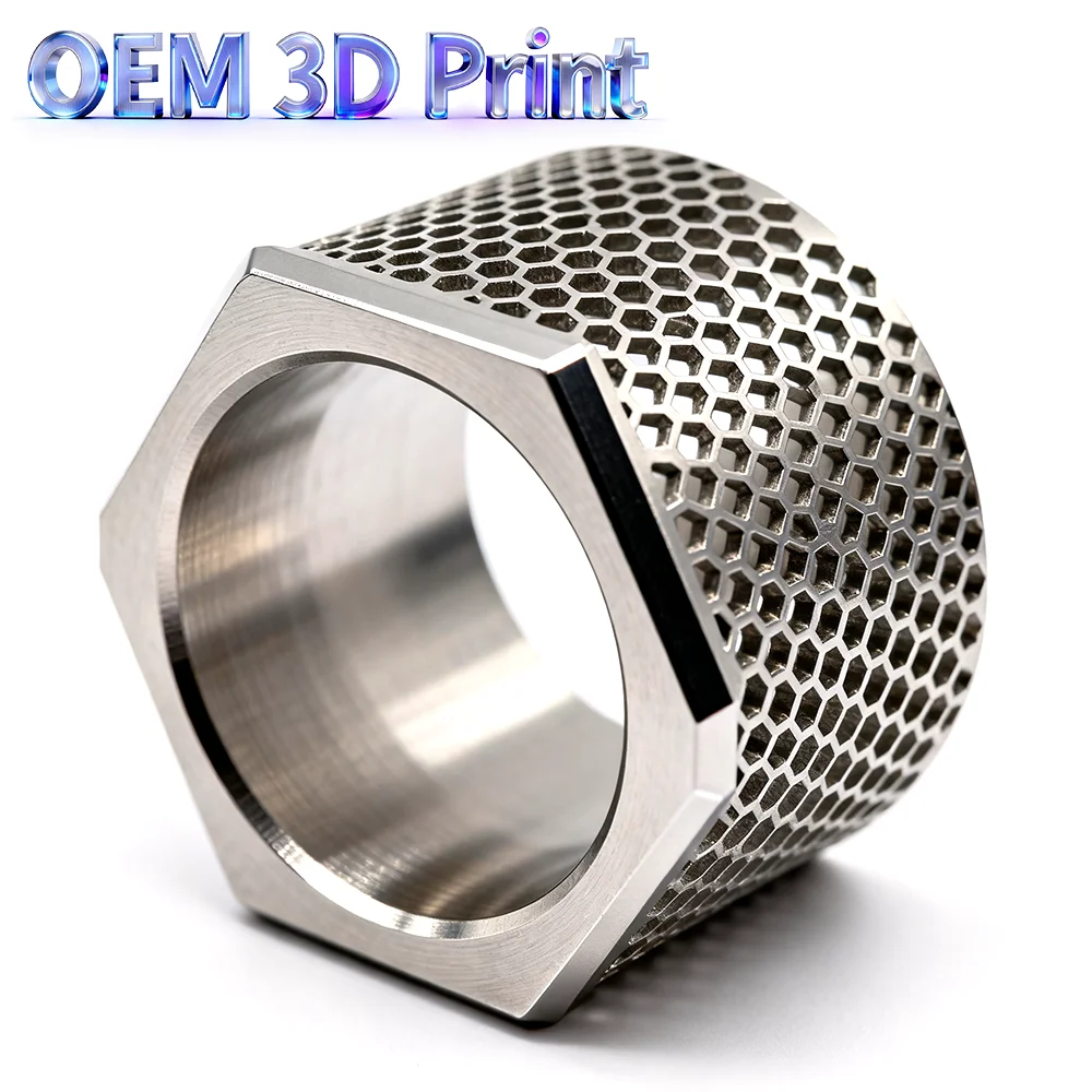 Custom SLM Metal 3D Printed Stainless Steel Honeycomb Mesh Filter Sleeve Hexagonal Hollow Perforated Tube Non-standard Mechanica