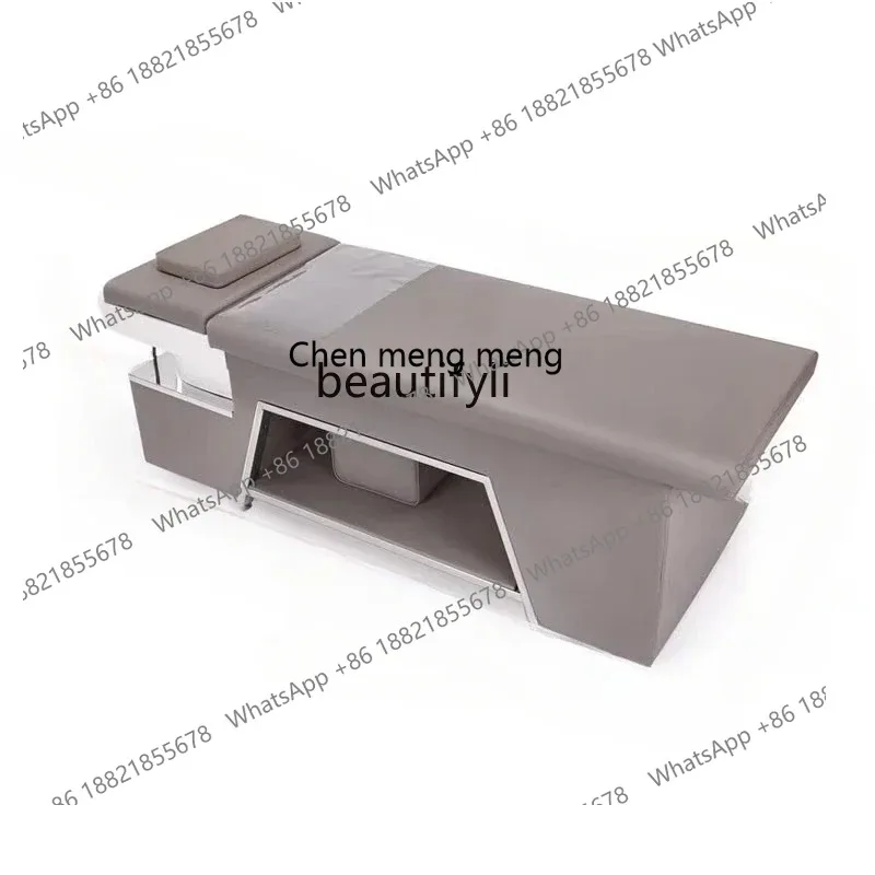 

S7486 ss Beauty Head Therapy for Hair Salon Thai Bed Barber Shop Water Circulation Fumigation Flat Lying Flushing Bed