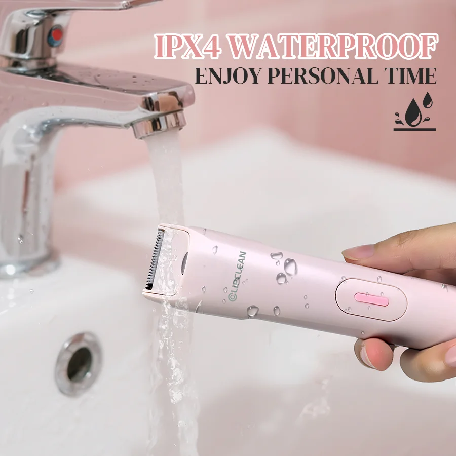 2 in 1 Women Electric Shaver, Dual Head Bikini Trimmer for Bikini Underarm Leg Arm Body Face