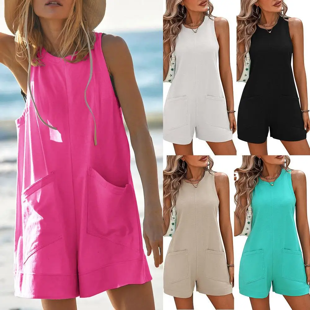 

Женский уличный комбинезон Bal с низкой талией, брюки из тонкой полиэстеровой ткани, лето 2024, модный женский цельный костюм