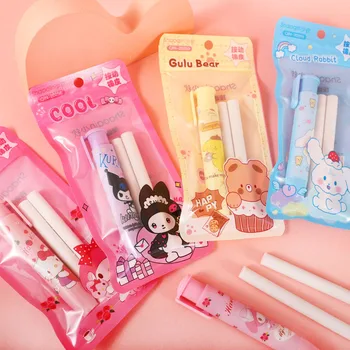 Gomme à pression créative Sanrio Hello Kitty, dessin animé Kuromi mélodie cannelle, papeterie Kawaii, cadeau, fournitures scolaires et de bureau