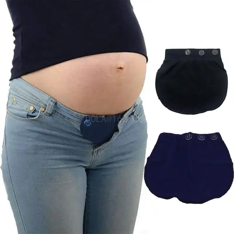 Adjustable Elastic Pants Belt Extension Buckle Button Lengthening Extended for Pregnancy Pregnant Women Supplies