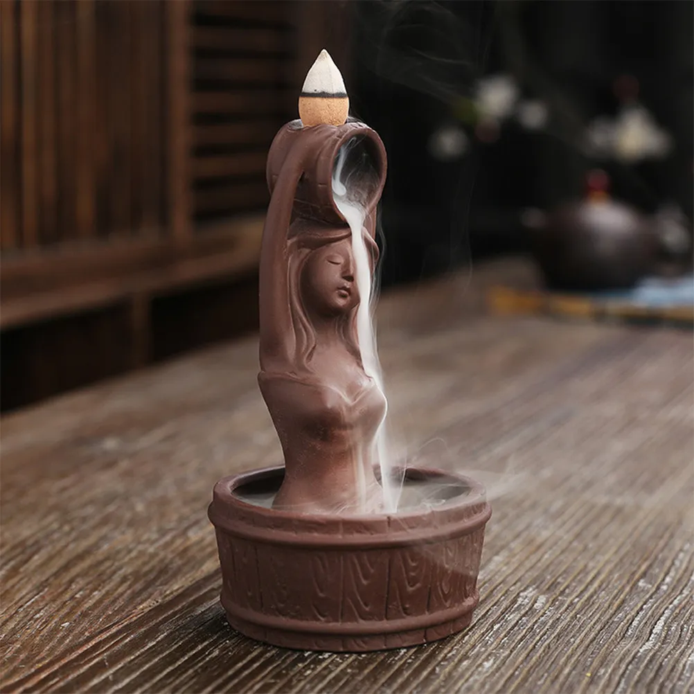 

Подставка-ароматизатор для благовоний в форме русалки с эффектом обратного потока, держатель для благовоний, подставка для ароматических палочек