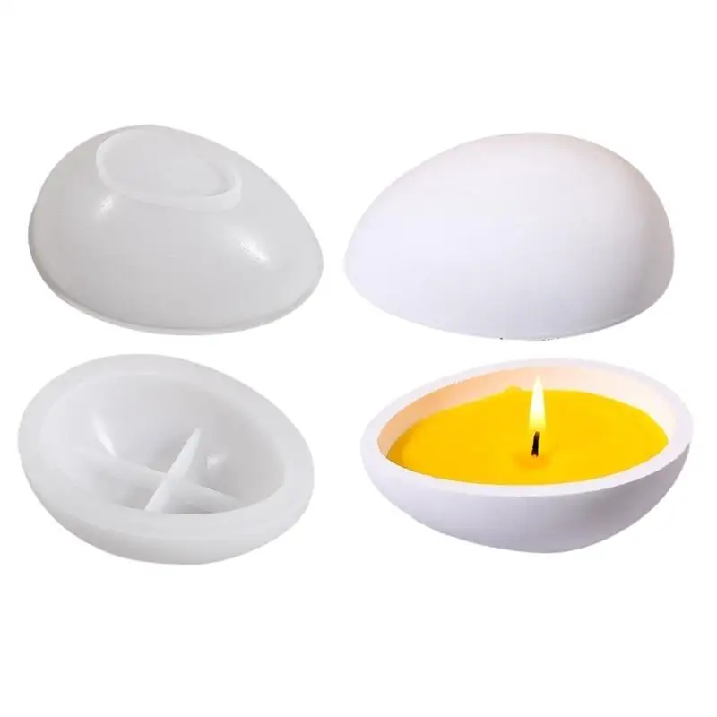 652F Portable Eggs Silicone Mould for Resin Castes Jewelry Tray and Holder