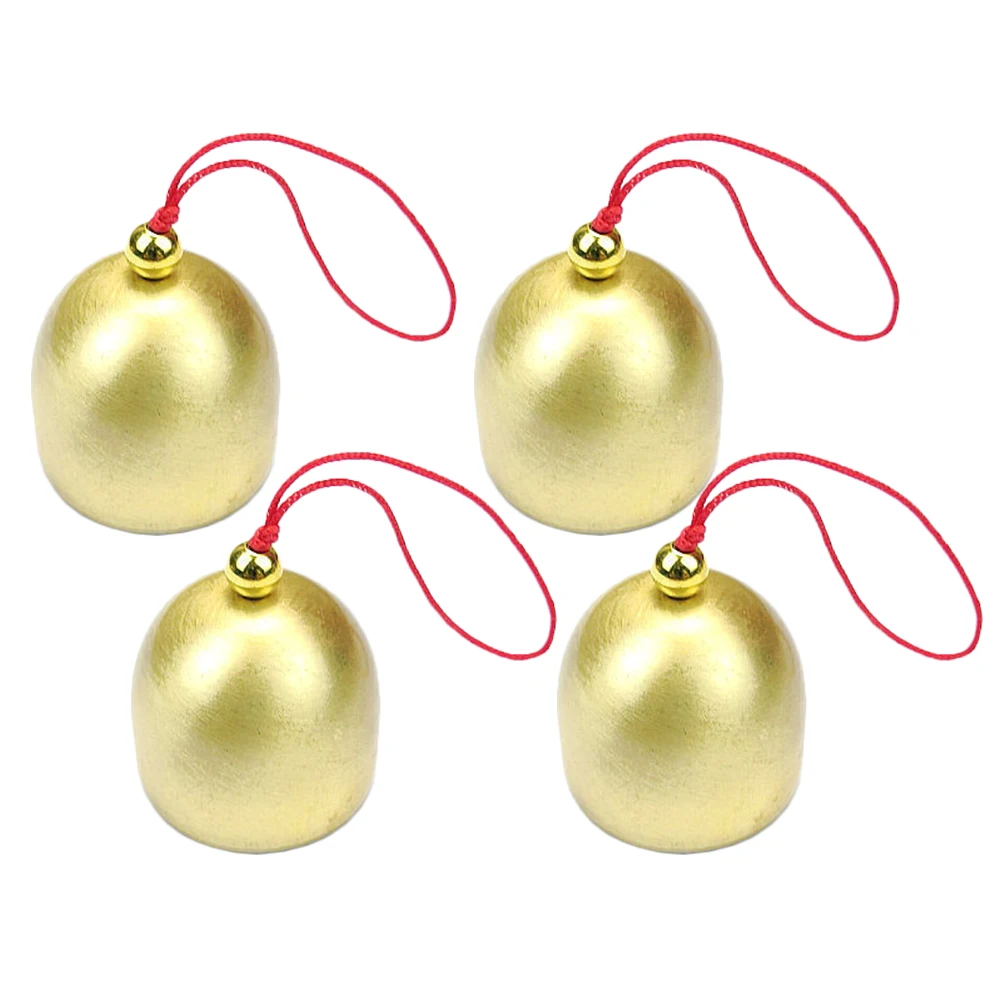 4 قطع من قلادة الرياح النحاسية ديكور المنزل ريترو للباب الصغير في الهواء الطلق ديكورات معلقة جرس الرياح ديكور #6