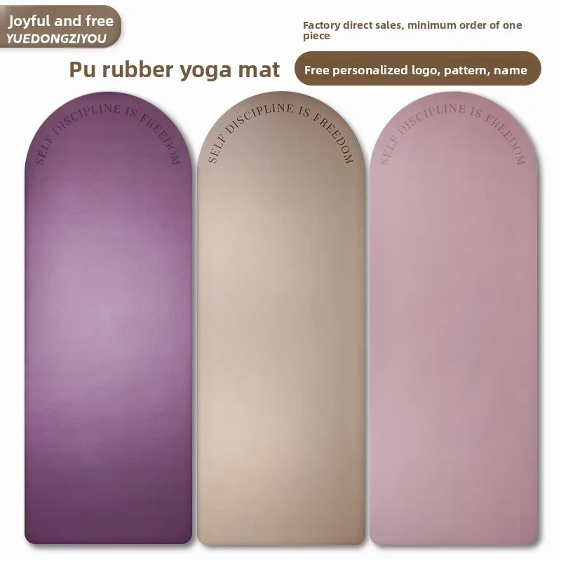 Semi Circle Pu Natural Rubber Yoga Mat Non Slip Us European Market Wholesale Factory Direct Yoga Mat Workout Mats Exercise Mat
