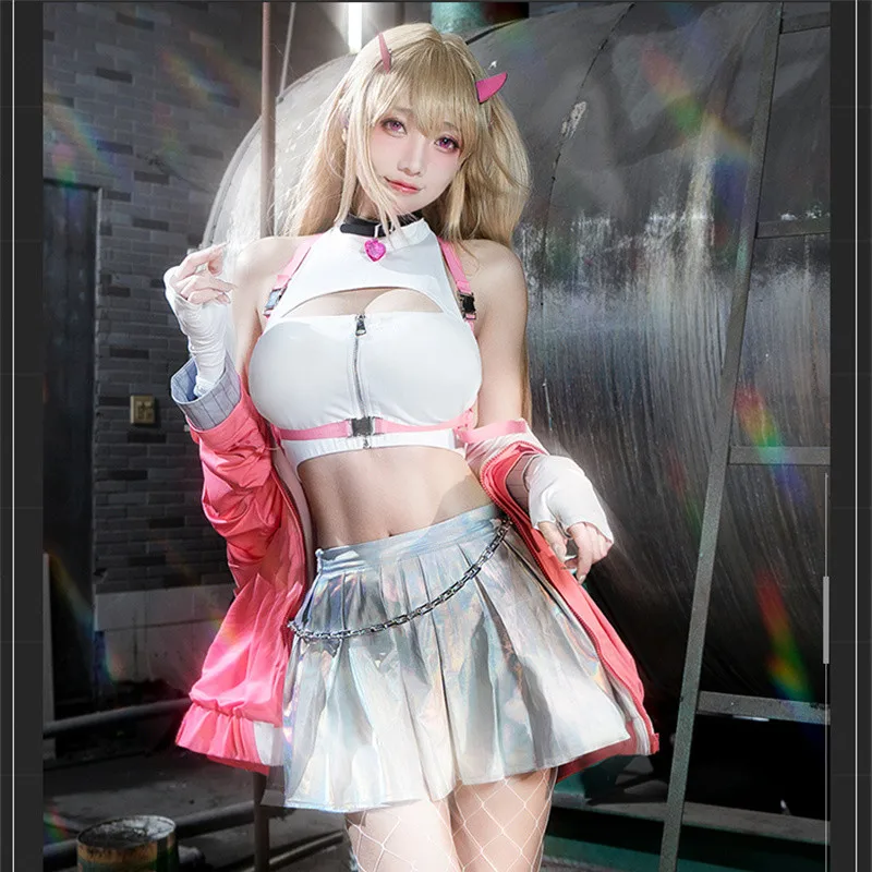 

Vivi-Cos Game NIKKE The Goddess Of Victory Viper Cool Sexy Pink Suit Cosplay Women's Costume Activity Party Role Play New