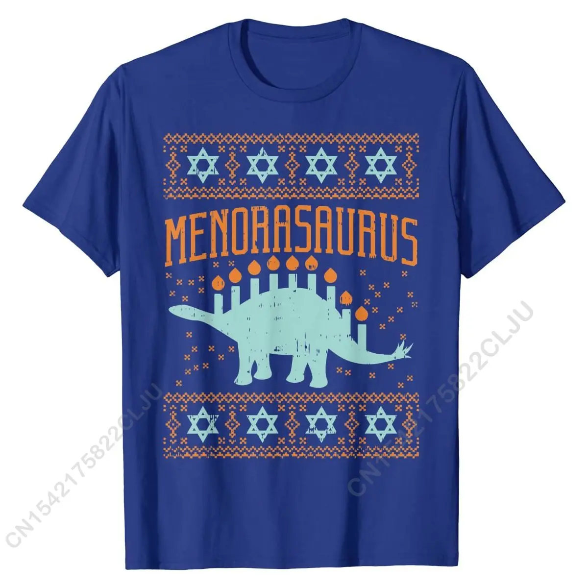 Menorasaurus Shirt Funny Hanukkah Dinosaur Menorah Gift T-Shirt Fitness Tight T Shirts Company Tops & Tees Cotton Student Camisa